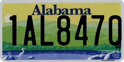 AL license plate 1AL8470