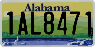 AL license plate 1AL8471