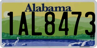 AL license plate 1AL8473