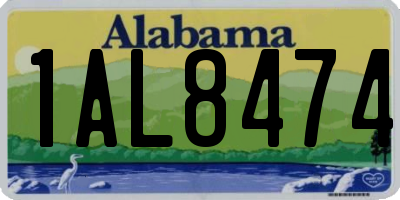 AL license plate 1AL8474