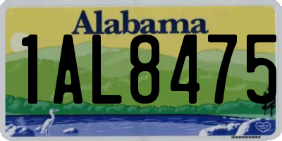 AL license plate 1AL8475