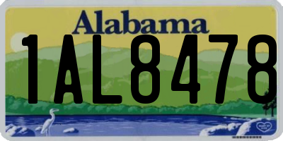 AL license plate 1AL8478