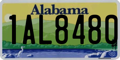 AL license plate 1AL8480