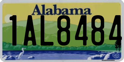 AL license plate 1AL8484