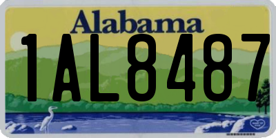 AL license plate 1AL8487