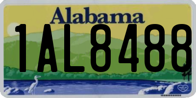 AL license plate 1AL8488