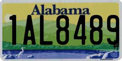 AL license plate 1AL8489