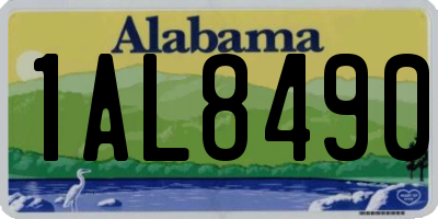 AL license plate 1AL8490