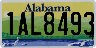 AL license plate 1AL8493