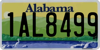 AL license plate 1AL8499