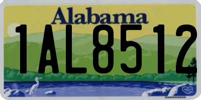 AL license plate 1AL8512