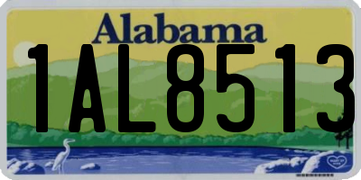 AL license plate 1AL8513