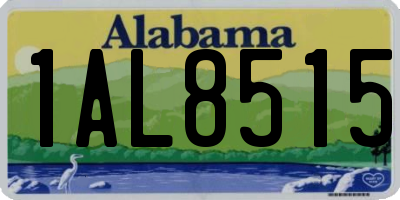 AL license plate 1AL8515