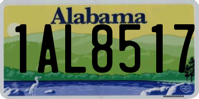 AL license plate 1AL8517