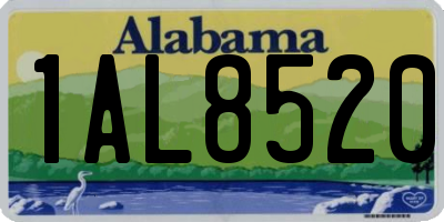 AL license plate 1AL8520