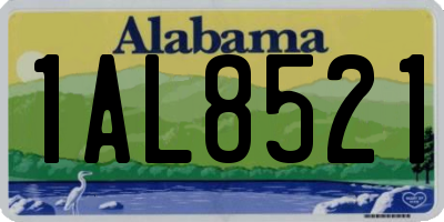 AL license plate 1AL8521