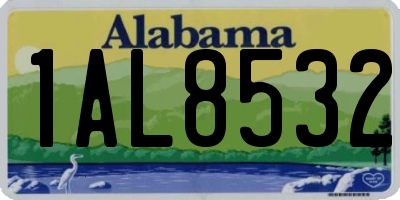 AL license plate 1AL8532