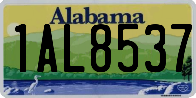 AL license plate 1AL8537