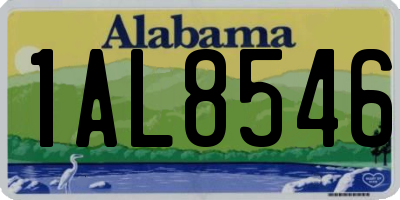 AL license plate 1AL8546