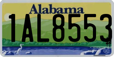 AL license plate 1AL8553