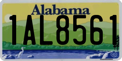 AL license plate 1AL8561