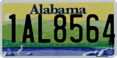 AL license plate 1AL8564