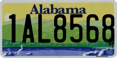 AL license plate 1AL8568