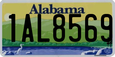 AL license plate 1AL8569