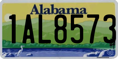 AL license plate 1AL8573