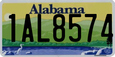 AL license plate 1AL8574