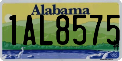 AL license plate 1AL8575