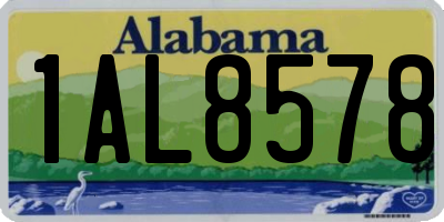 AL license plate 1AL8578