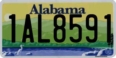 AL license plate 1AL8591