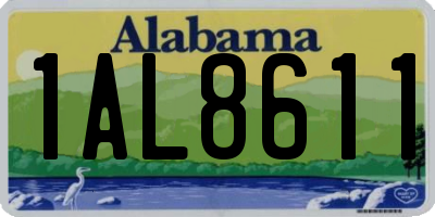 AL license plate 1AL8611