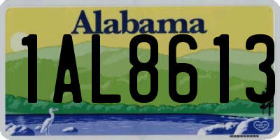AL license plate 1AL8613