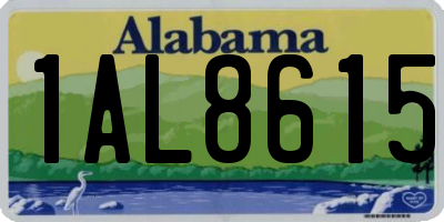 AL license plate 1AL8615