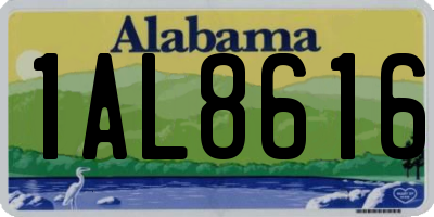 AL license plate 1AL8616