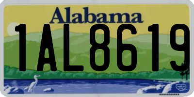 AL license plate 1AL8619