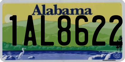 AL license plate 1AL8622