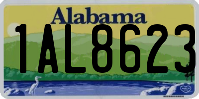 AL license plate 1AL8623