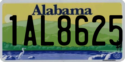 AL license plate 1AL8625