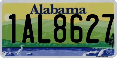 AL license plate 1AL8627