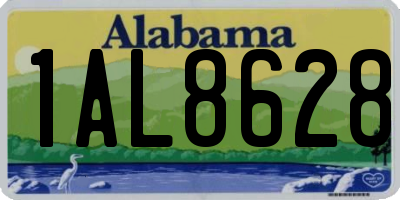 AL license plate 1AL8628