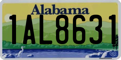 AL license plate 1AL8631