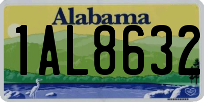 AL license plate 1AL8632