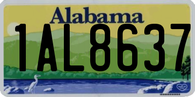 AL license plate 1AL8637