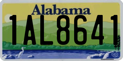 AL license plate 1AL8641