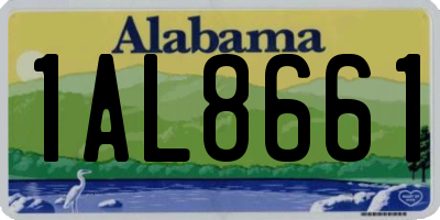 AL license plate 1AL8661