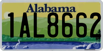 AL license plate 1AL8662