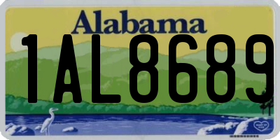 AL license plate 1AL8689